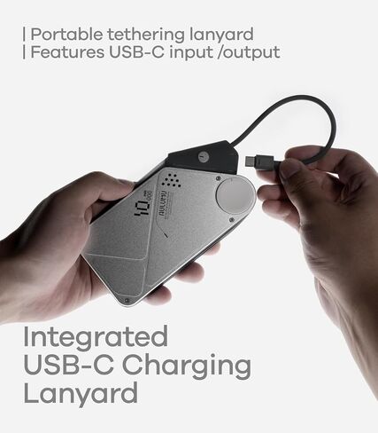 Aulumu M10 Magnetic Power Bank | 10,000mAh iWatch Portable Charger for MagSafe | Built-in Retractable Cables | Flight-Approved for Travel, iPhone 17/16 Series, MacBook, Samsung, Apple Watch, and More in Kuwait