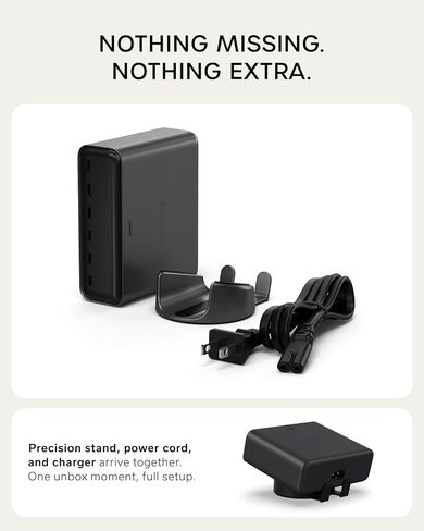 Satechi ChargeView 240W GaN Charger, On-Demand LCD Display, Space Black in Kuwait