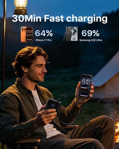 NOBIS Laptop Power Bank, 25000mAh Portable Charger with 187W Total Output in Kuwait