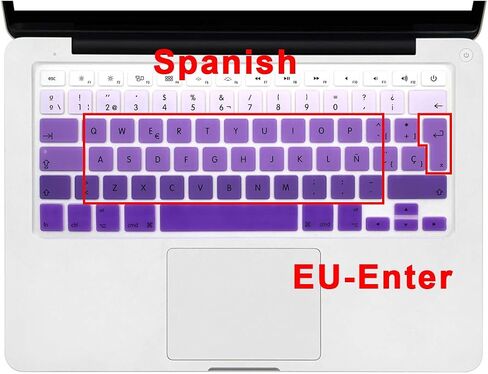 Spanish EU Keyboard Cover Skin for MacBook Air 13&Pro 13 15 17 in Saudi Arabia