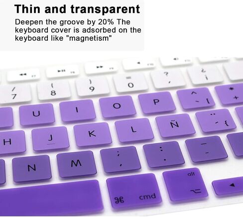 Spanish EU Keyboard Cover Skin for MacBook Air 13&Pro 13 15 17 in Saudi Arabia