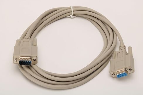 Wirenest® 10FT DB9 Male to Female Serial Extension Cable – RS232 Straight-Through Cable, Molded Connectors, Fully Shielded, Reliable Data Transfer for Modems, Routers, CNC, and Industrial Equipment in Saudi Arabia