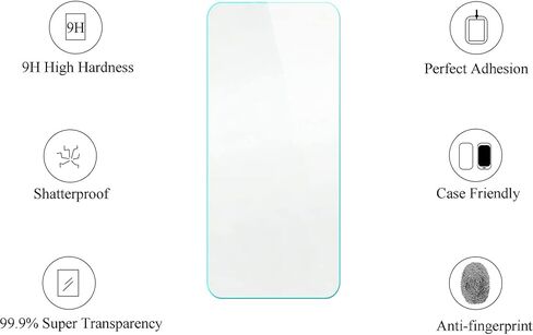 jioeuinly Case Compatible for Consumer Cellular IRIS Connect II 2 SN512CC Phone Case Cover [with Tempered Glass Screen Protector][Hard PC + Soft Silicone][Colorful Reflect Light] IMDF-JXX in Kuwait