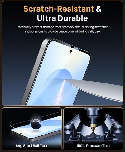Vihibii for Samung Galaxy S25 Case with Card Holder & Screen Protector [2 Pack] & Slide Camera Cover, Bulit-in 9H Hardness & HD Tempered Glass Film with Easy Installation Tool 6.2", Rose Gold in Kuwait