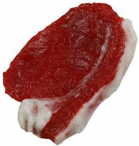 6 Pieces Artificial Meat Slice Prop Faux Raw Beef Cuts Realistic PVC Food Restaurant Window Display Photography Props Suitable for, 5 Pcs in Kuwait