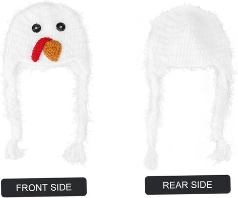 HOMSFOU Newborn Baby Hat Chicken Design Crochet Knitted Hat for Baby Photography in Kuwait
