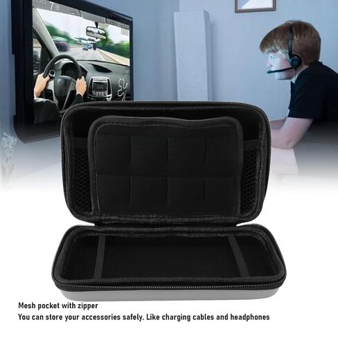 ASHATA Carrying Case for 3DS for New 3DS XL for New 2DS XL, Hard Protective Shell Travel Case for Edition for New 2DS XL with 8 Game Slot Inner Pocket (Silver) in Kuwait