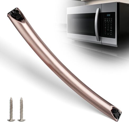 Upgrade ME16A4021AS Microwave Door Handle: DE94-04313F Assembly Handle for Samsung Microwave Handle ME16A4021AS/AA DE94-02933A DE64-02522A AP5622966 PS4239327 2448710, Alloy Material, with 2 Screws in Kuwait