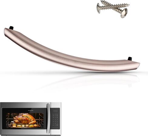 Upgrade ME16A4021AS Microwave Door Handle: DE94-04313F Assembly Handle for Samsung Microwave Handle ME16A4021AS/AA DE94-02933A DE64-02522A AP5622966 PS4239327 2448710, Alloy Material, with 2 Screws in Kuwait