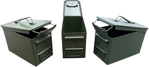 Ammo Can Man 3-Pack of New Mil-Spec PA108 Fat 50 Cal Ammo Cans in Kuwait