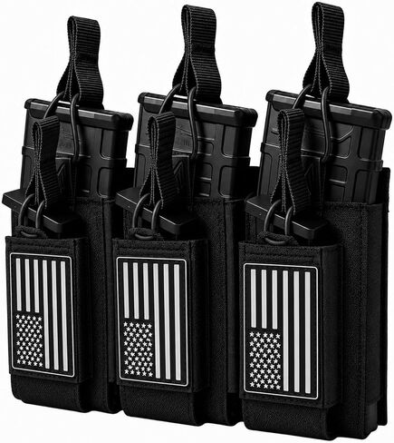 Open-Top Double/Triple Rifle Magazine Pouch, 1000D Nylon mag Pouch in Kuwait