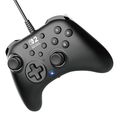 HORI - HORIPAD Turbo Wired Controller (Black) for Nintendo Switch 2/PC - Officially Licensed by Nintendo in Kuwait