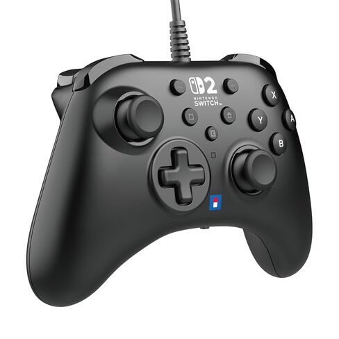 HORI - HORIPAD Turbo Wired Controller (Black) for Nintendo Switch 2/PC - Officially Licensed by Nintendo in Kuwait