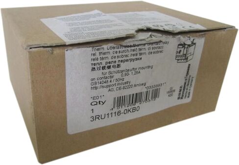 SMOCONE Expedited 3RU1116-0KB0 New and Sealed in Box 3RU11160KB0 1 Year Warranty and Fast in Kuwait