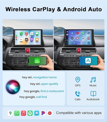Junsun Car Radio Stereo for Honda Accord 2008-2013 CarPlay Android Auto in Saudi Arabia