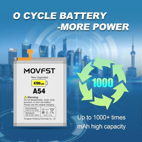 Replacement Battery for Samsung Galaxy A54 A34, 4700mAh High Capacity Battery for Samsung Galaxy EB-BA546ABY SM-A5460, SM-A546V/U/U1/B/E/M/DS, SM-A346M/E/B with Repair Tool Kits in Kuwait