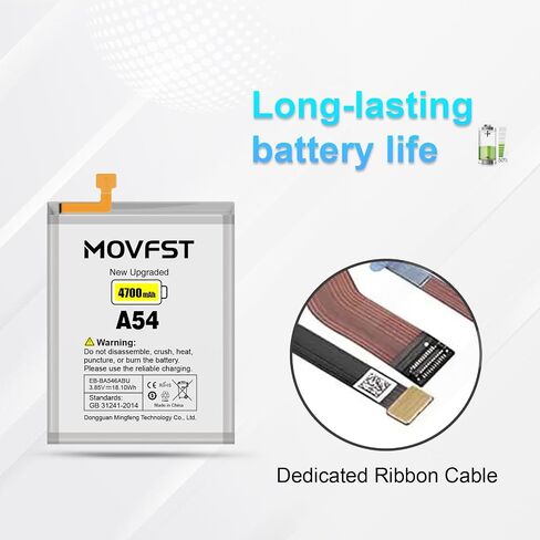 Replacement Battery for Samsung Galaxy A54 A34, 4700mAh High Capacity Battery for Samsung Galaxy EB-BA546ABY SM-A5460, SM-A546V/U/U1/B/E/M/DS, SM-A346M/E/B with Repair Tool Kits in Kuwait