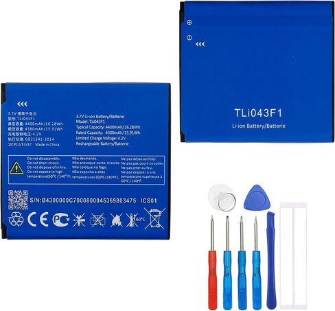 Replacement Battery TLi043F1 Compatible with Alcatel Linkzone 2 Wi-Fi Hotspot MW43TM21 with Tools in Kuwait