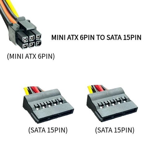 Applicable for Dell Mini 6-pin to SATA15-pin Single SATA Hard Drive Cable, CT1250 ECT1205 QCT1250 QCS1250 QBT1250 FCS1250 SATA or Solid-State Drive in Kuwait