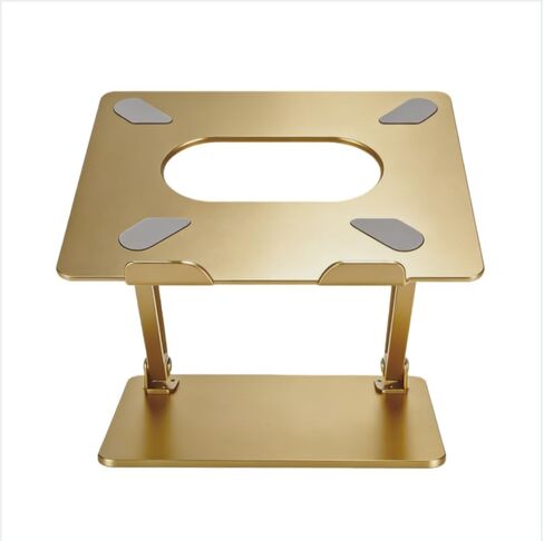 Laptop Stand for Desk, Ergonomic Aluminum Laptop Stand Adjustable Height, Foldable Laptop Riser for 10-17 Inchs Laptop(Silver) in Kuwait