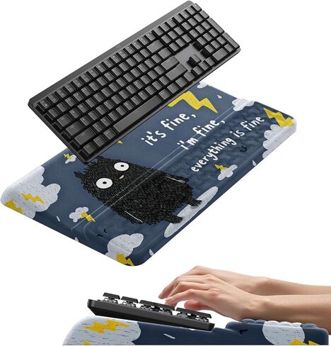 Ergonomic Keyboard Stand with Cute Monster Memory Foam Wrist Rest in Kuwait