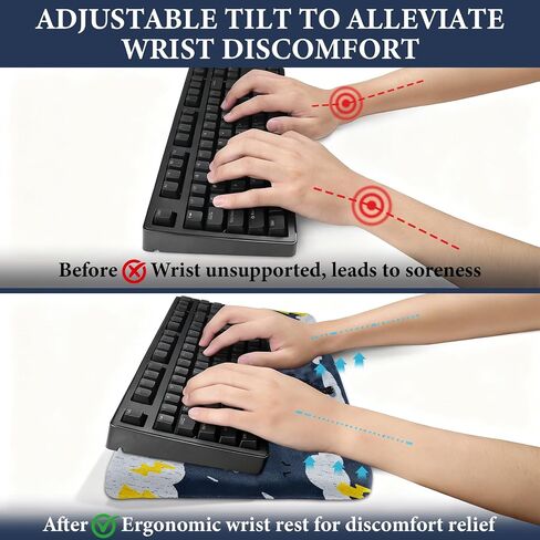 Ergonomic Keyboard Stand with Cute Monster Memory Foam Wrist Rest in Kuwait