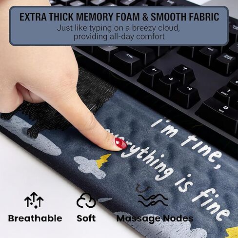 Ergonomic Keyboard Stand with Cute Monster Memory Foam Wrist Rest in Kuwait