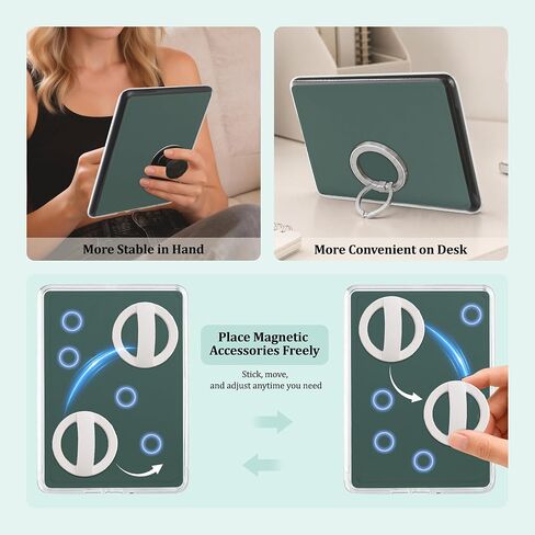 Magnetic Detachable Case for All-New 7" Kindle Paperwhite 12th Gen 2024 and Kindle Colorsoft Signature Edition, Back Panel Case in Kuwait