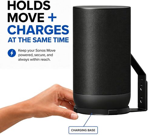 Wall Mount Bracket Only Compatible with Sonos Move 1 & Move 2, Black in Kuwait