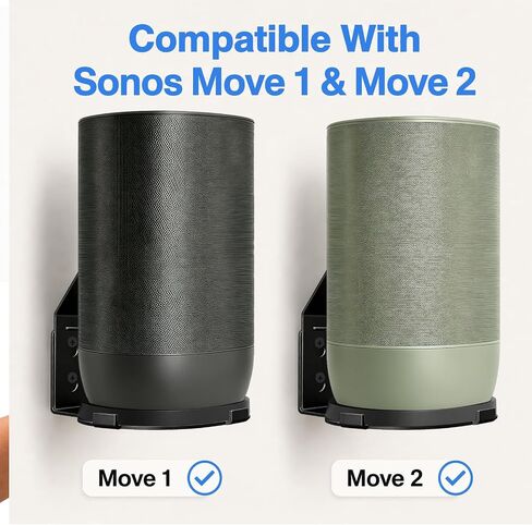Wall Mount Bracket Only Compatible with Sonos Move 1 & Move 2, Black in Kuwait