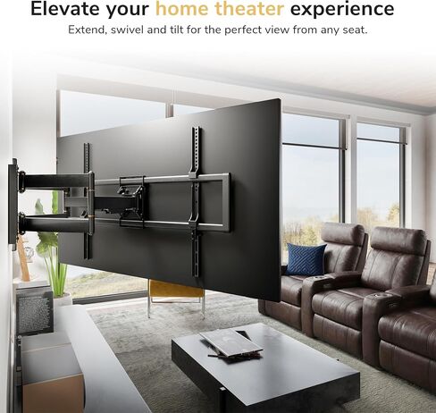 Mount-It! XXL Full Motion Sliding TV Wall Mount for 60"-120" Large TVs in Kuwait