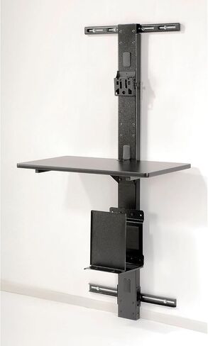 Global Industrial 72" H Wall Mount Unit with VESA Mount, Black in Kuwait