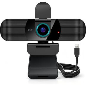 RUWBY Pro QHD 2K/60fps Webcam, External USB Web Camera for PC/Laptop in Kuwait