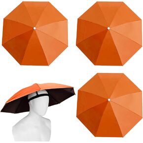 4 Pack 27" Hands-Free Head Umbrella Hats for Adult in Kuwait