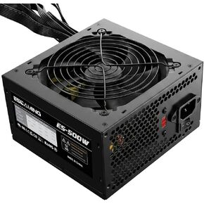 500W ATX Power Supply Non Modular PSU with 6+2 Pin PCI-E Connectors Auto-Thermally Controlled 120mm Fan, 115/220V Switch in Saudi Arabia