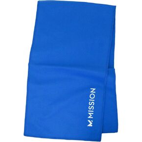 MISSION On-The-Go Cooling Towel, Blue - Soft, Lightweight Fabric - Cools Up to 2 Hours - UPF 50 Sun Protection - Machine Washable in Kuwait