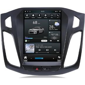 [8Core 4G+64G] Car Radio for Ford Focus 2012-2018: 9.7" HD Touchscreen Stereo with Wireless CarPlay Android Auto 5GWiFi GPS Bluetooth FM AM 48EQ SWC, 1080P Backup Camera in Kuwait