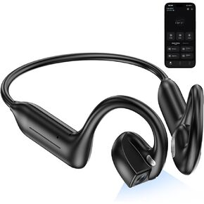 BEARTAIN E12 Bone Conduction Headphones with Camera, Hand-Free POV Camera Headphones, AI Functions, IP54 Waterproof, Bluetooth Open-Ear Wireless Sports Headset for Running Cycling with APP in Saudi Arabia