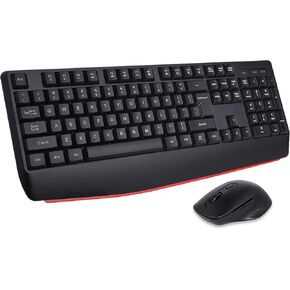 HUO JI Wireless Keyboard and Mouse Combo, with Wrist Rest and 3 Level DPI in Kuwait