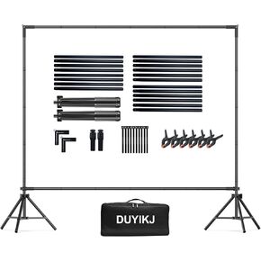 Backdrop Banner Stand 7 * 7.5FT,Heavy Duty Adjustable Background Stand Photo Back Drop and Repeat Backdrop Stand for Trade Show, Party,Wedding Photo Booth with Carrying Bag in Kuwait
