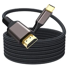 4K@60Hz USB-C to HDMI Cable 6FT 2-Pack,High-Speed Type C to HDMI 2.0 Cord in Saudi Arabia