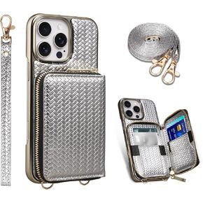 Wallet Case for iPhone 16 Pro Max 6.9" Crossbody Gold in Saudi Arabia