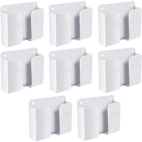 Jetec 8 Pcs Wall Mount Cell Phone Holder Adhesive Remote Control, Gray in Saudi Arabia