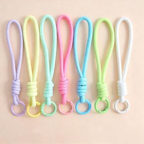 10Pcs Nylon Lanyard Keychain Short Woven Hand Strap Durable Wrist Loop for Phones Cups Earbuds Attachment in Saudi Arabia