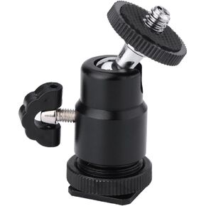 Back 1/4 inch Screw Camera Tripod Mini Ballhead Hot Shoe Adapter Accessory for Digital Camera in Kuwait