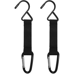 2 Pcs Heavy Duty Metal Bag Hooks & Fence Clips for Hanging Bat Bags, Water Bottles, Backpacks – Dugout Hooks for Baseball, Softball, Tennis, Football Sports Gear in Kuwait