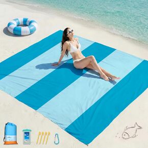 Beach Blanket Waterproof Sandproof 78''X81''/10'X9' Oversized Big Blanket in Saudi Arabia
