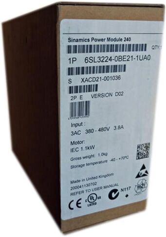 SMOCONE Expedited 6SL3224-0BE21-1UA0 New and Sealed in Box 6SL32240BE211UA0 1 Year Warranty and Fast in Kuwait
