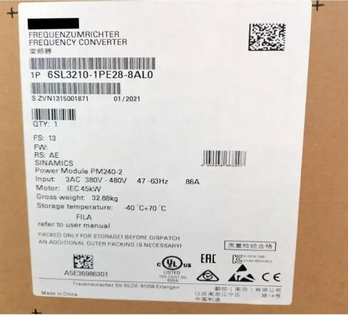 SMOCONE Expedited 6SL3210-1PE28-8AL0 New and Sealed in Box 6SL32101PE288AL0 1 Year Warranty and Fast in Kuwait
