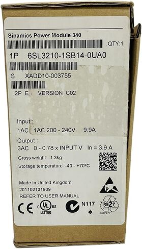 SMOCONE Expedited 6SL3210-1SB14-0UA0 New and Sealed in Box 6SL32101SB140UA0 1 Year Warranty and Fast in Kuwait